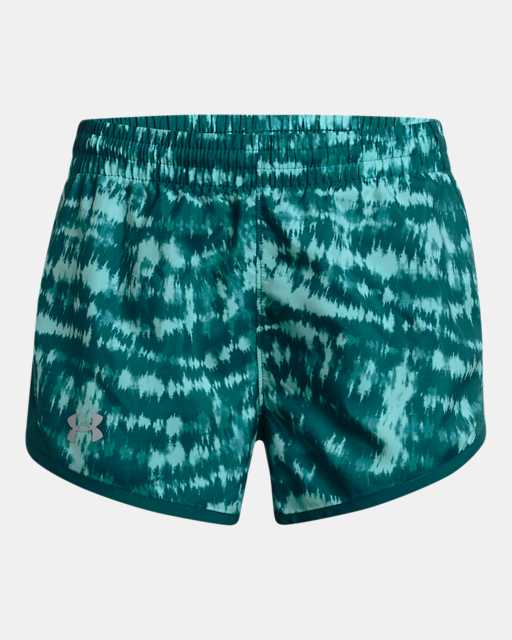 Girls' UA Fly-By Printed 3" Shorts